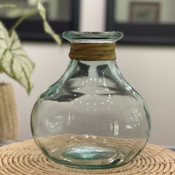 Other - 🌿Boho Style Recycled Glass Vase🌿